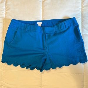 J Crew Scalloped Shorts